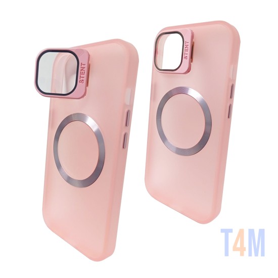 Funda de Protección de Fusión de Silicona para Apple iPhone 15 Rosa